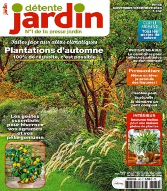 Détente Jardin N°146 – Novembre-Décembre 2020