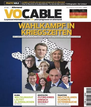 Vocable Allemand N°861 Du 31 Mars 2022