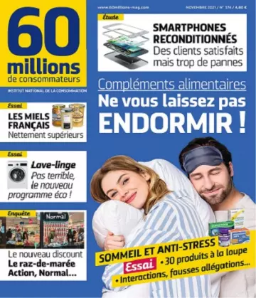 60 Millions De Consommateurs N°574 – Novembre 2021