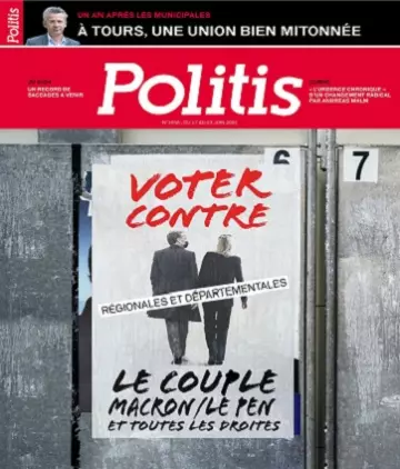 Politis N°1656 Du 17 au 23 Juin 2021