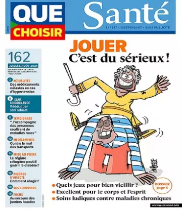 Que Choisir Santé N°162 – Juillet-Août 2021