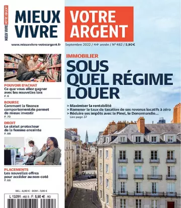 Mieux Vivre Votre Argent N°482 – Septembre 2022