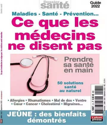 Dossier Santé N°21 – Juillet-Septembre 2022