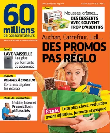 60 Millions De Consommateurs N°576 – Janvier 2022